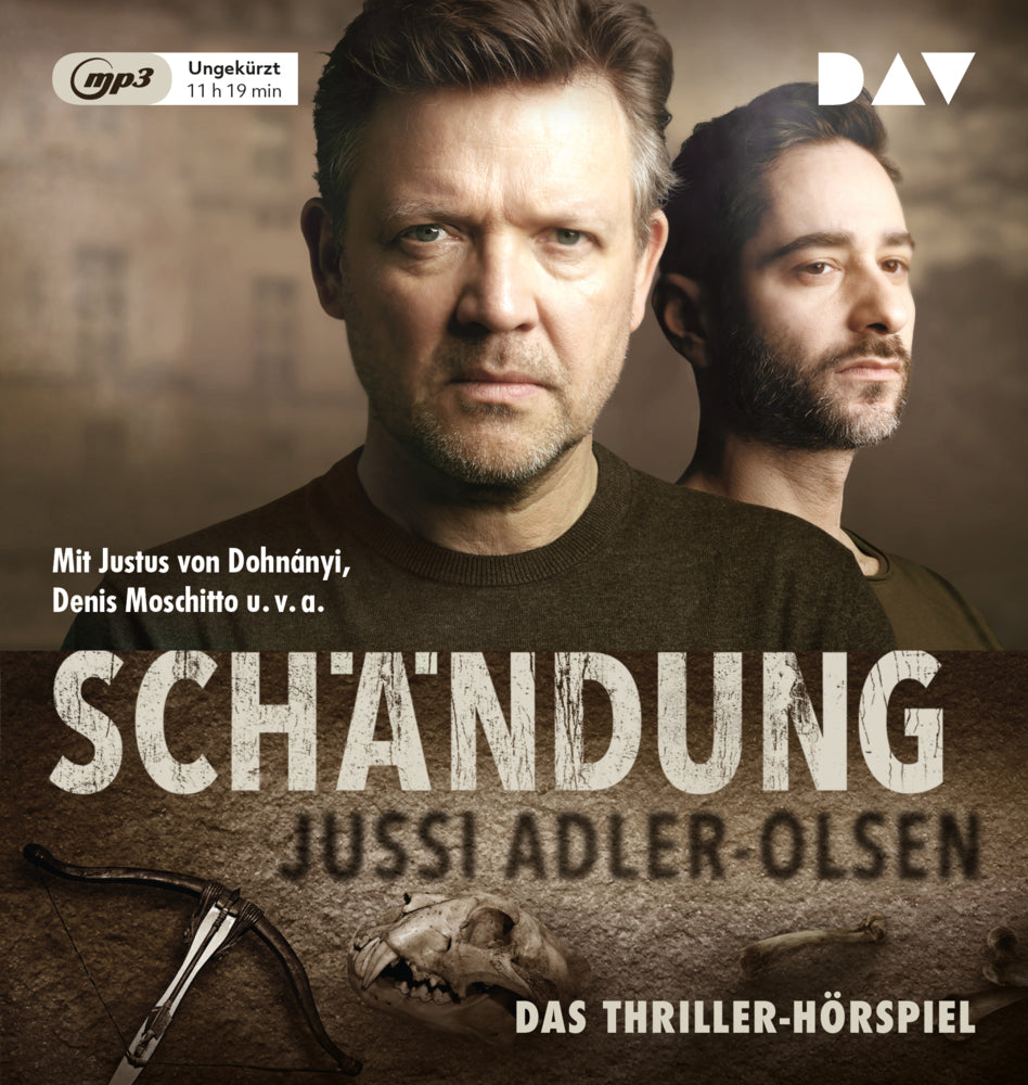 Schändung - Carl Mørck, Sonderdezernat Q, Fall 2, 1 Audio-CD, 1 MP3 (Jussi Adler-Olsen)