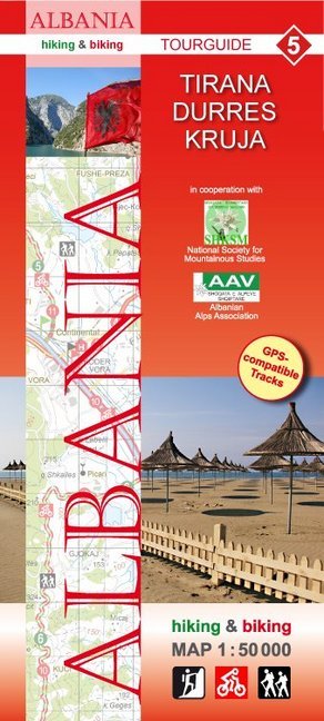 Albania hiking & biking 1:50000 (Huber Kartographie Gmbh)