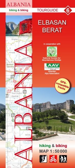 Albania hiking & biking 1:50000 (Huber Kartographie Gmbh)