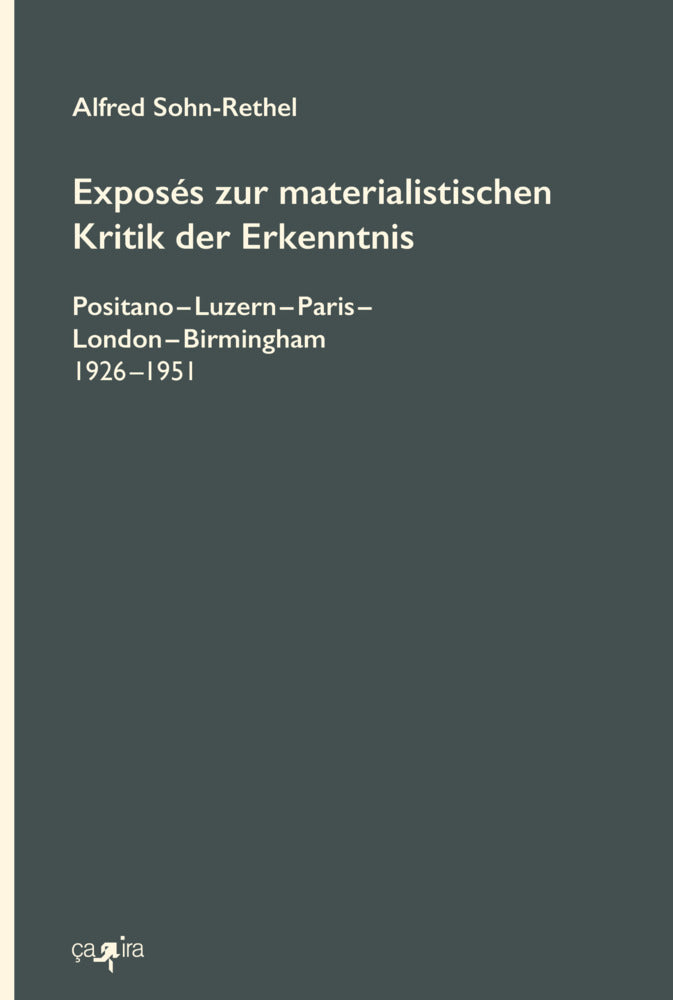 Exposés zur materialistischen Kritik der Erkenntnis (Alfred Sohn-Rethel)