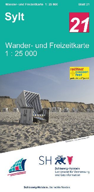 Wander- und Freizeitkarte Sylt