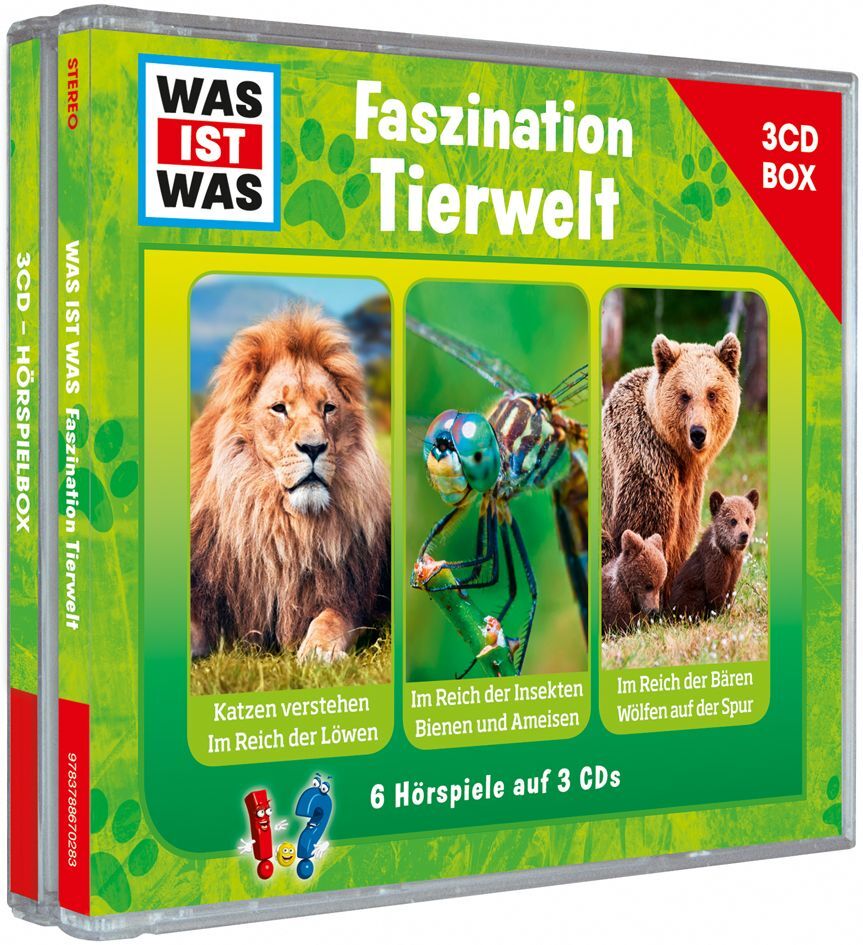 WAS IST WAS Hörspiel: Was ist was Hörspielbox: Faszination Tierwelt, Audio-CD (Manfred Baur)