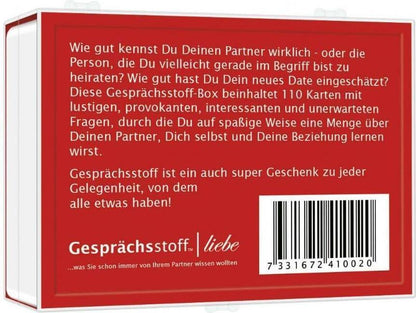 Kylskapspoesi Gesprächsstoff: Liebe