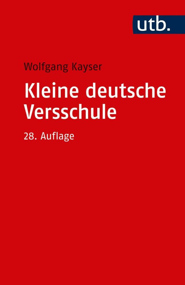 Kleine deutsche Versschule (Wolfgang Kayser)