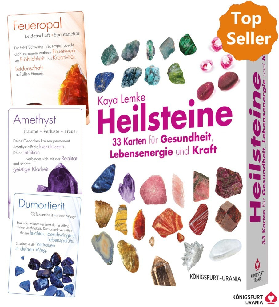 Heilsteine, m. 1 Buch, m. 1 Beilage (Kaya Lemke)