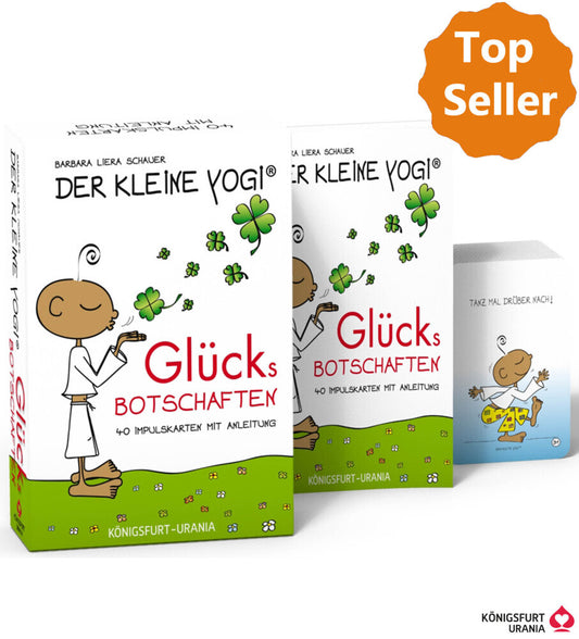 Der Kleine Yogi. Glücksbotschaften - Set mit Booklet und 40 Impulskarten, m. 1 Beilage (Barbara Liera Schauer)