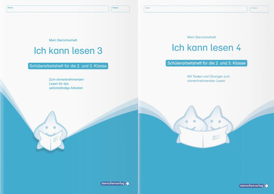 Ich kann lesen 3&4 - 2 Schülerarbeitshefte für die 2. und 3. Klasse (Sternchenverlag Gmbh)