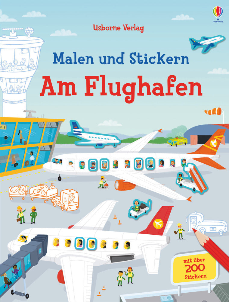 Malen und Stickern - Am Flughafen (Simon Tudhope)