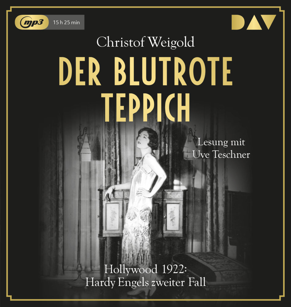 Der blutrote Teppich. Hollywood 1922: Hardy Engels zweiter Fall, 2 Audio-CD, 2 MP3 (Christof Weigold)