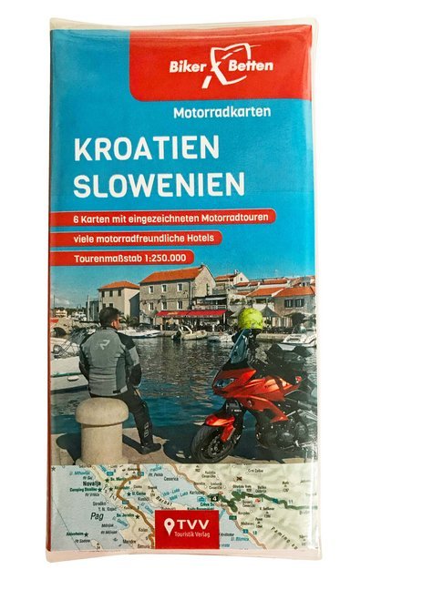 Motorradkarten Set Kroatien Slowenien (Bikerbetten)