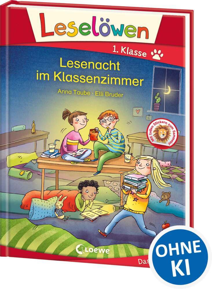 Leselöwen - Lesenacht im Klassenzimmer (Anna Taube)