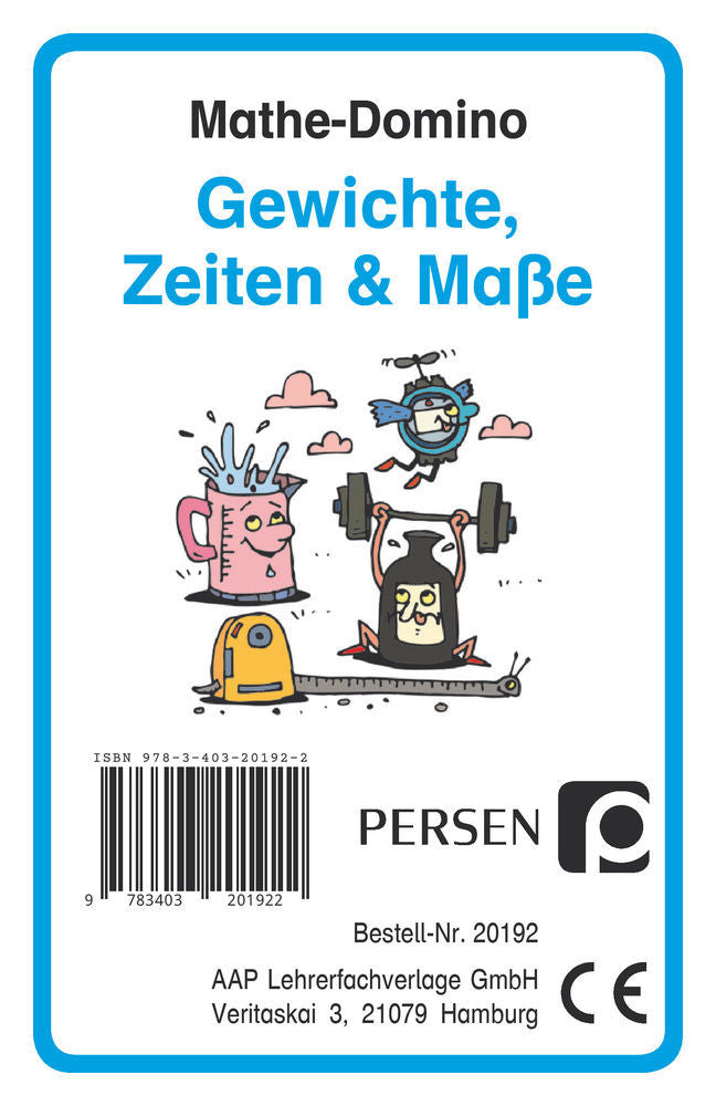 Mathe-Domino: Gewichte, Zeiten & Maße (Kartenspiel) (Josephine Finkenstein)