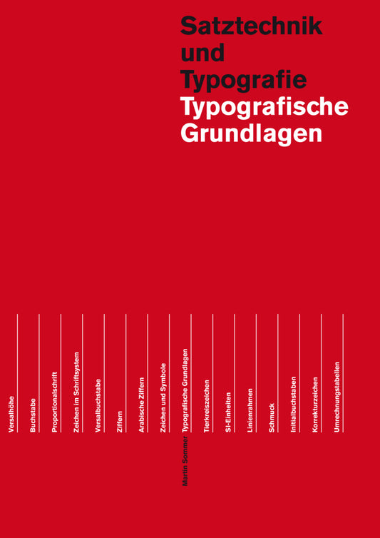 Typografische Grundlagen (Martin Sommer)
