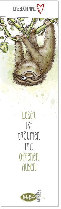 Lesen ist Träumen mit offenen Augen (Lesezeichenblock) (Jacqueline Kauer)