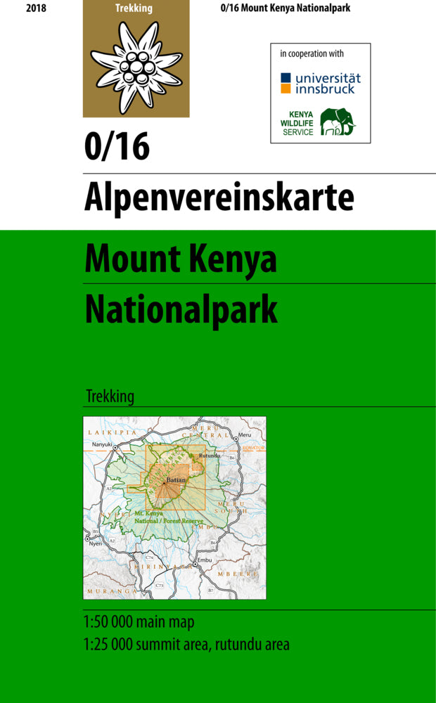 Mount Kenya Nationalpark, m. 1 Buch (Österreichischer Alpenverein)