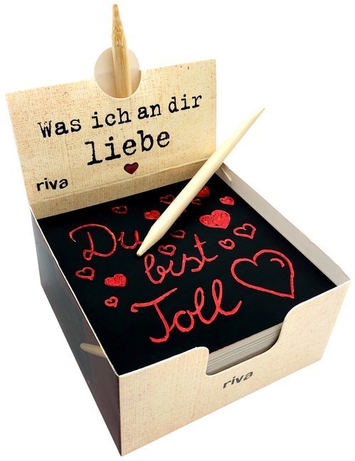 Was ich an dir liebe - Der Kratzblock für liebevolle Botschaften (Alexandra Reinwarth)