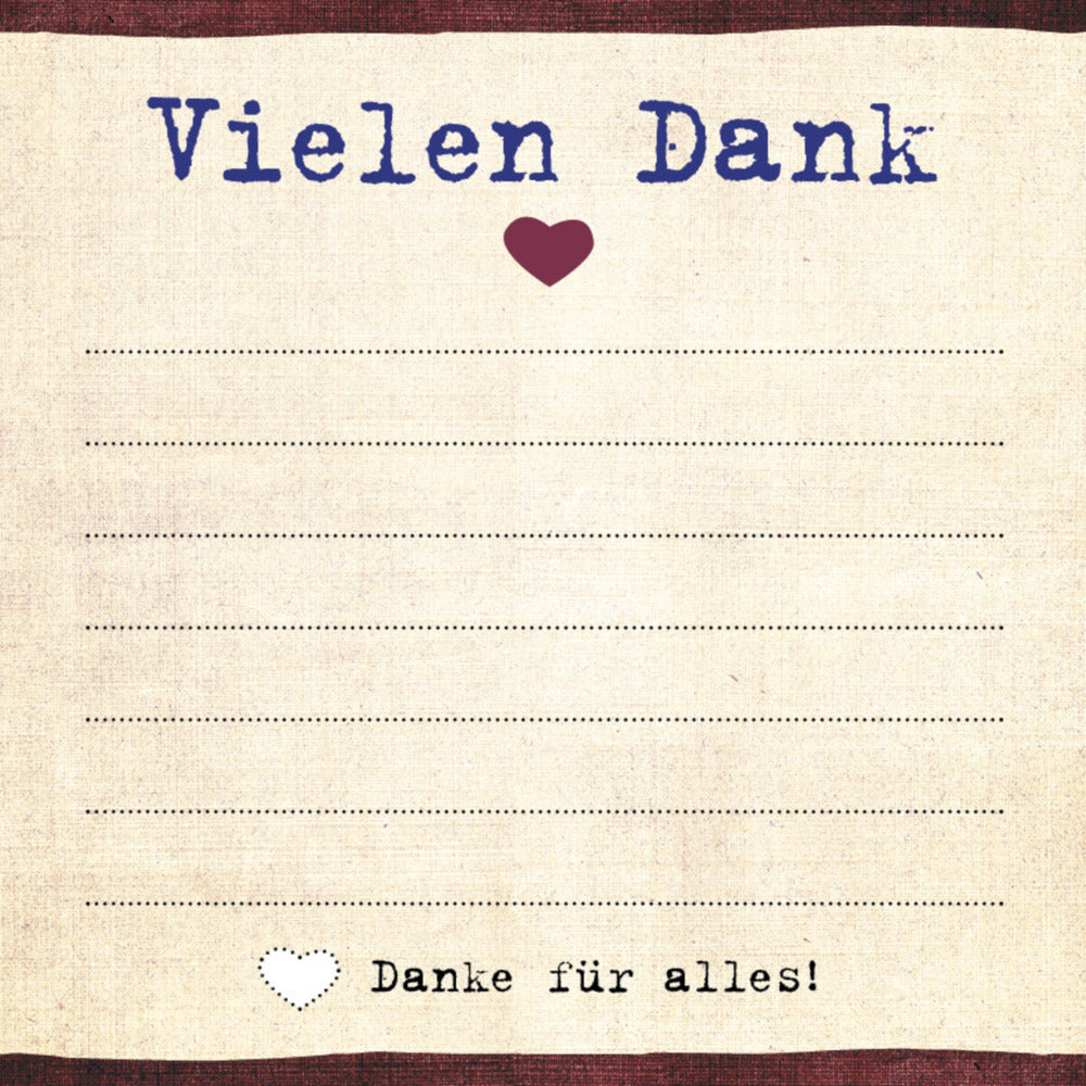 Was ich an dir liebe: Vielen Dank - Klebezettel (Riva Verlag)