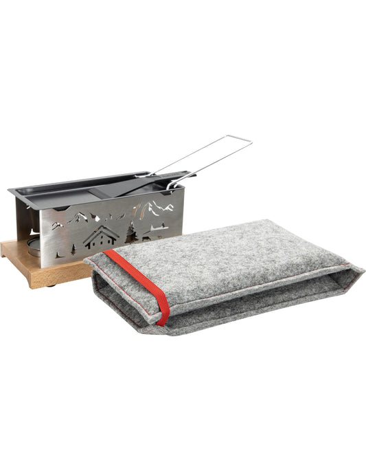 Nouvel Teelicht-Raclette Bergdorf Silber