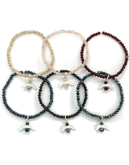 Andreani Armband mit echtem spot Achat (8 cm, Steine)