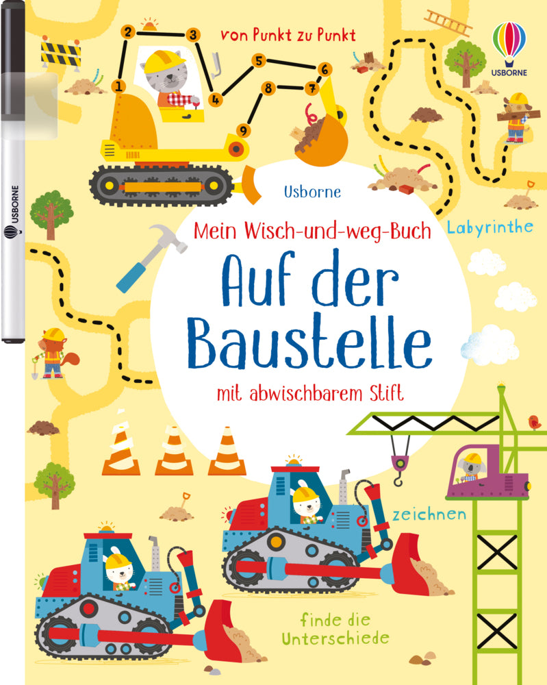 Mein Wisch-und-weg-Buch - Auf der Baustelle (Kirsteen Robson)
