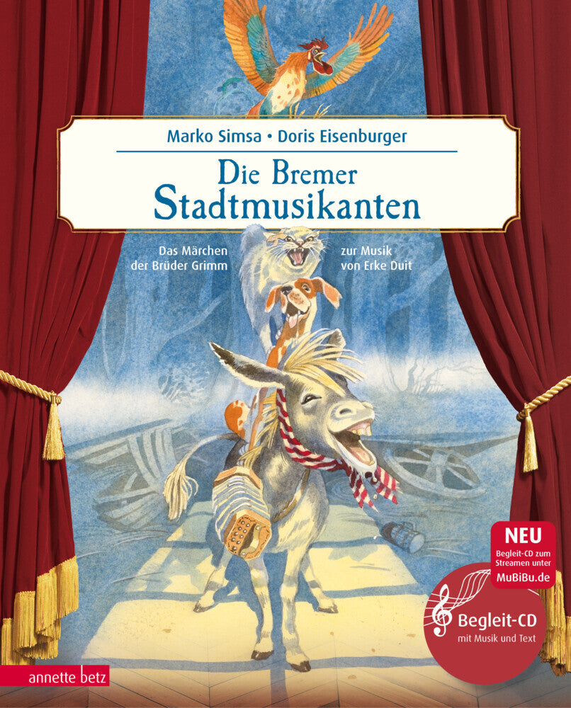 Die Bremer Stadtmusikanten (Das musikalische Bilderbuch mit CD und zum Streamen) (Marko Simsa)