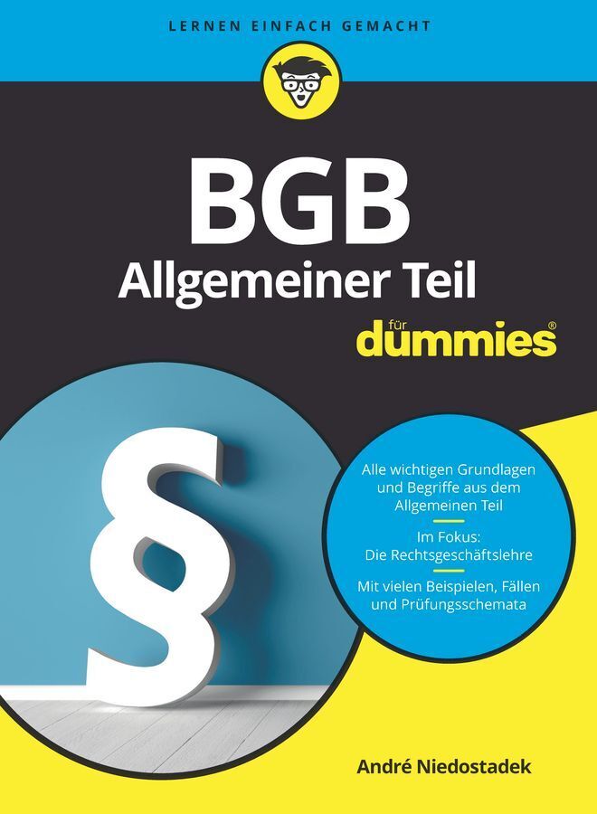 BGB Allgemeiner Teil für Dummies (André Niedostadek)