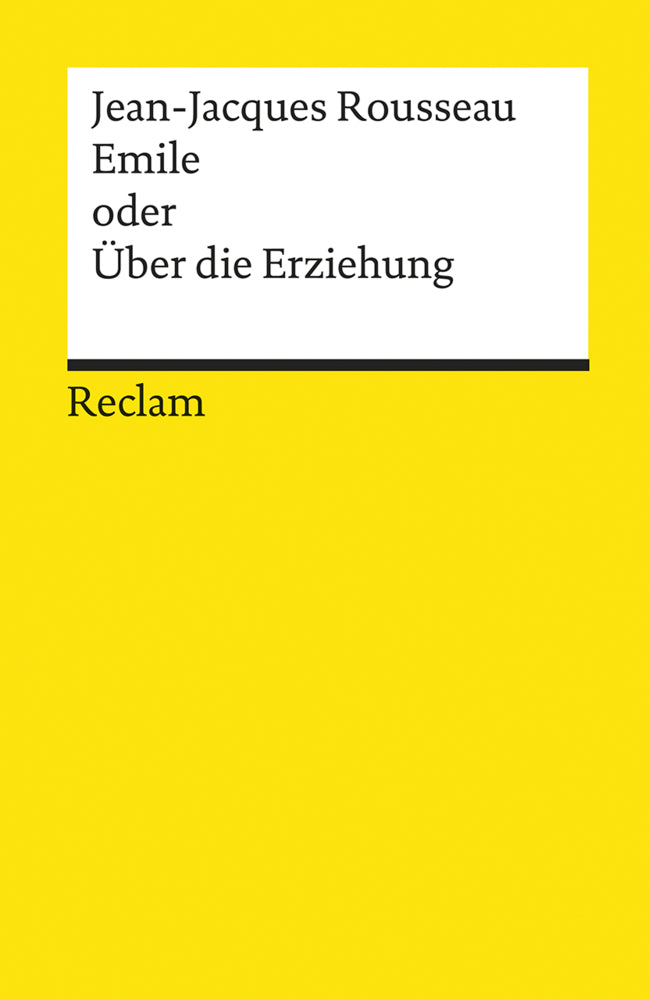 Emile oder Über die Erziehung (Jean-Jacques Rousseau)