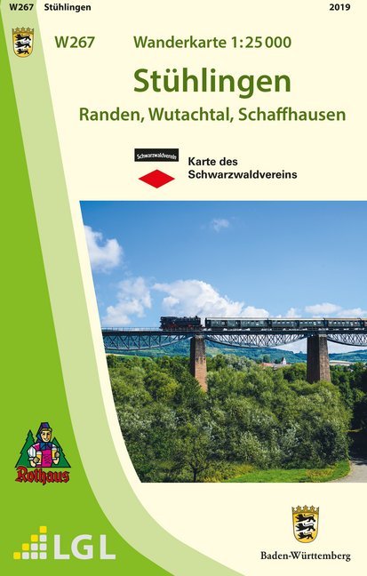 Topographische Wanderkarte Baden-Württemberg Stühlingen (Landesamt Für Geoinformation Und Landentwicklung Baden-Württemberg)