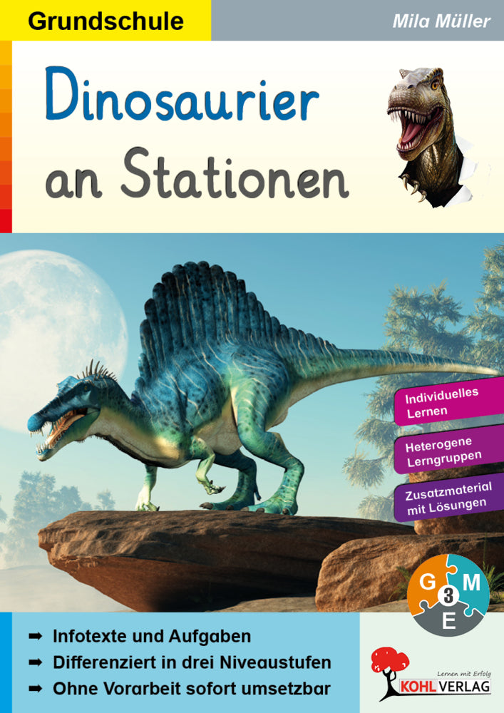 Dinosaurier an Stationen / Grundschule (Autorenteam Kohl-Verlag)