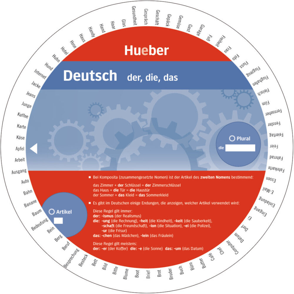 Wheel Deutsch - der, die, das (Hueber Verlag Gmbh & Co. Kg)