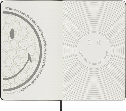 Moleskine Notizbuch - Smiley, Large/A5, Fester Einband, Liniert, Smiley Logo