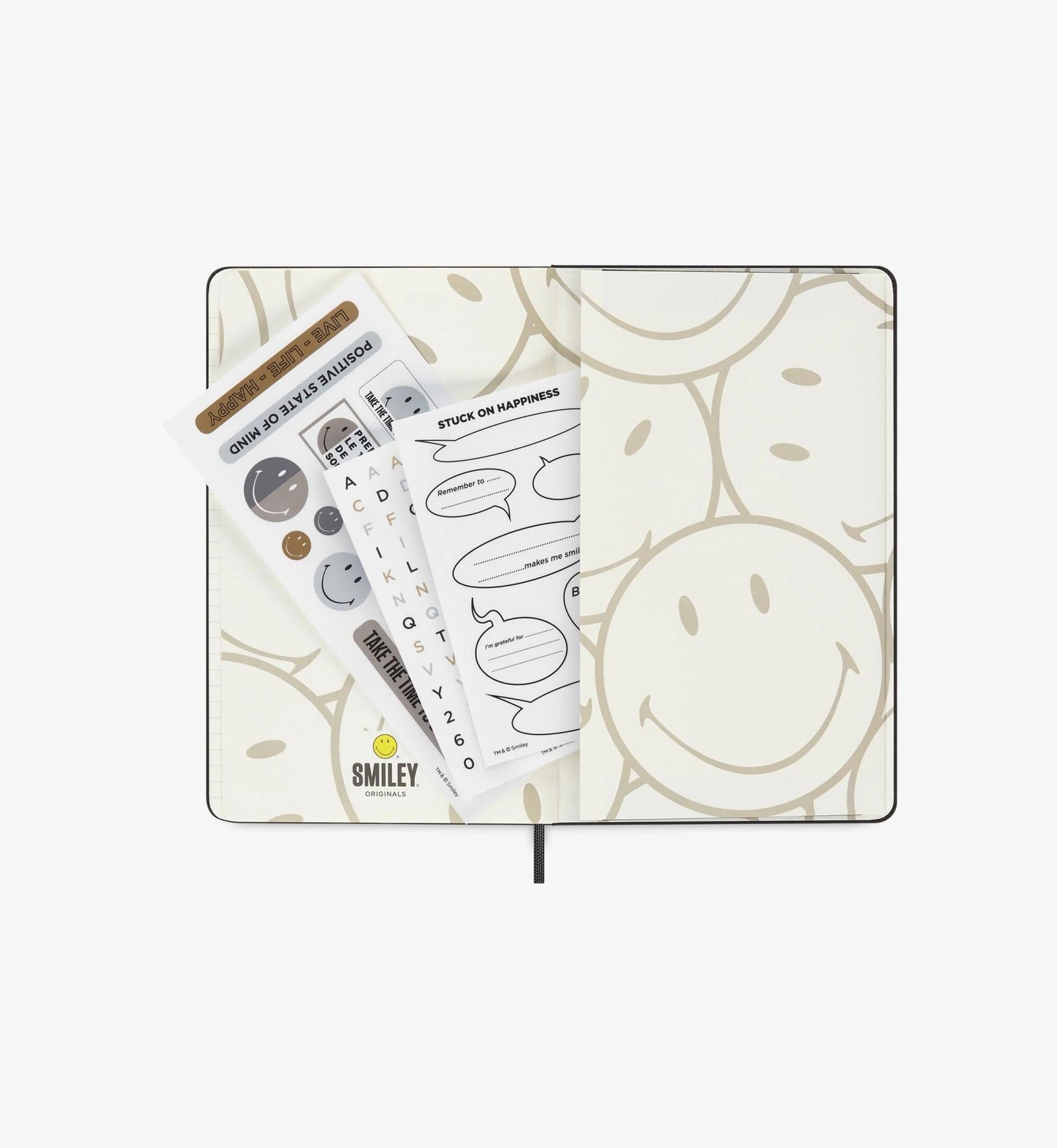 Moleskine Notizbuch - Smiley, Large/A5, Fester Einband, Liniert, Smiley Logo