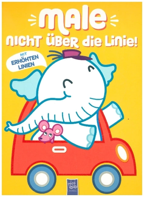 Male nicht über die Linie - Gelb