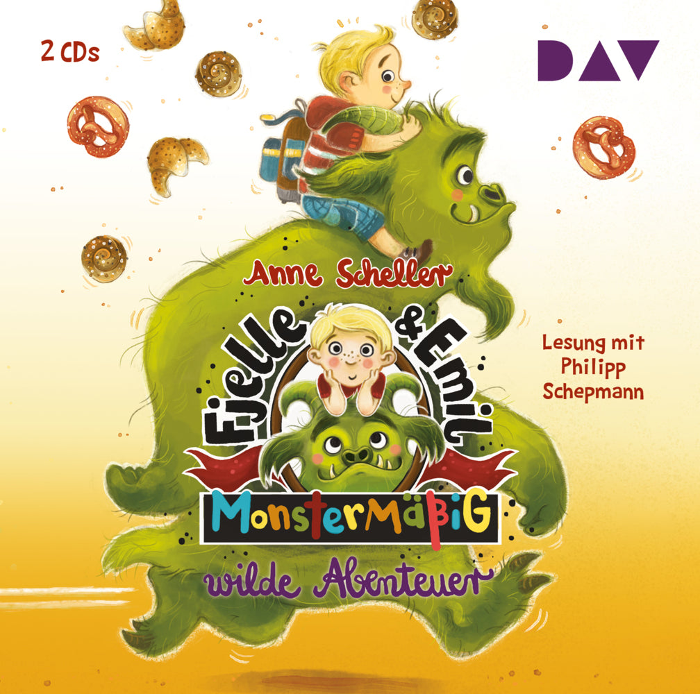 Fjelle und Emil - Monstermäßig wilde Abenteuer, 2 Audio-CD (Anne Scheller)