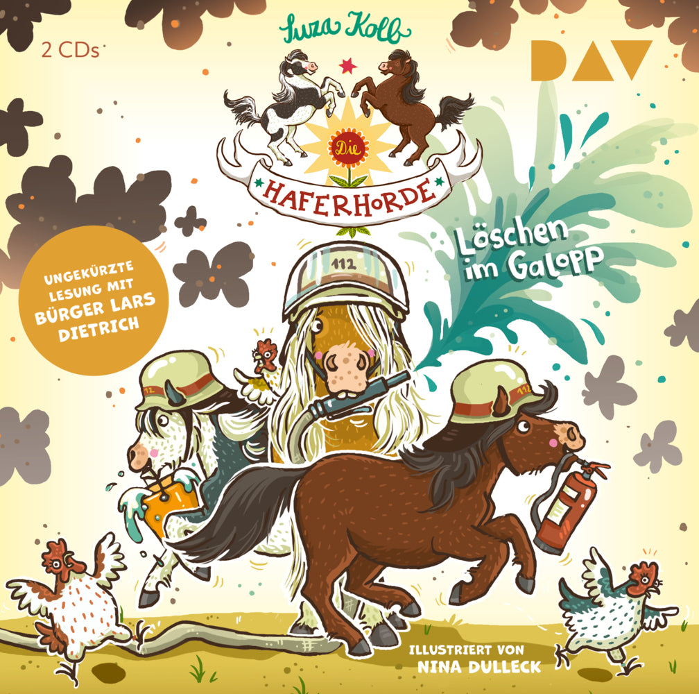 Die Haferhorde - Löschen im Galopp, 2 Audio-CD (Suza Kolb)