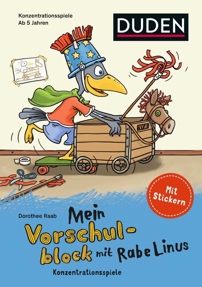 Mein Vorschulblock mit Rabe Linus -Konzentrationsspiele (Dorothee Raab)