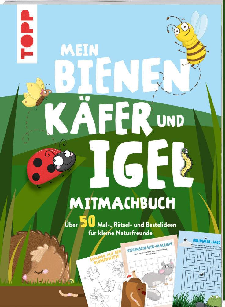 Mein Bienen, Käfer und Igel-Mitmachbuch (Christine Schlitt)