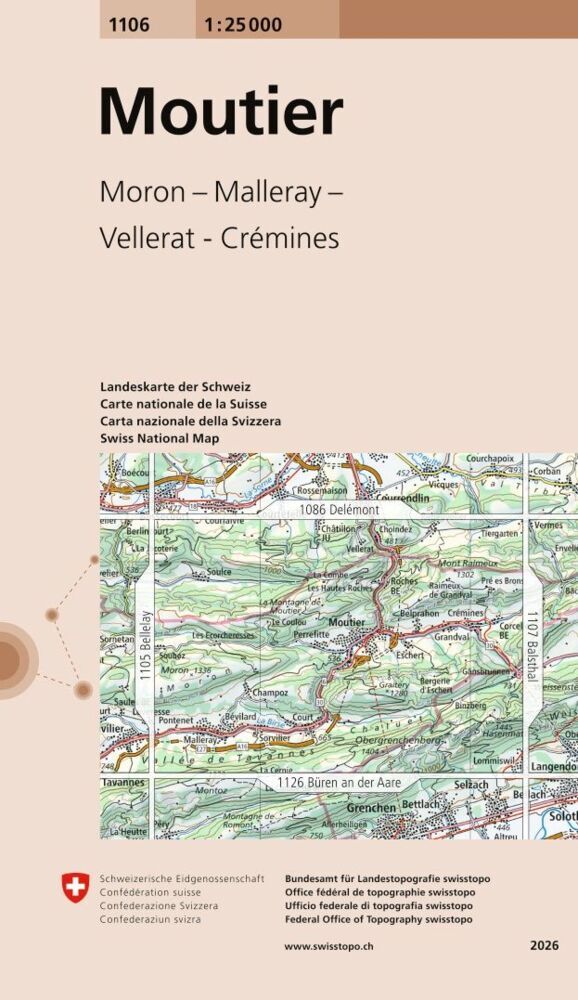 1106 Moutier (Bundesamt Für Landestopografie Swisstopo)