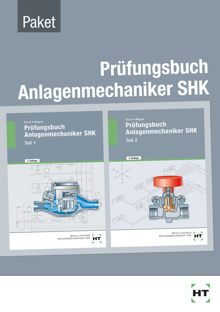 Paketangebot Prüfungsbuch Anlagenmechaniker SHK.Tl.1/2 (Peter Pusch)