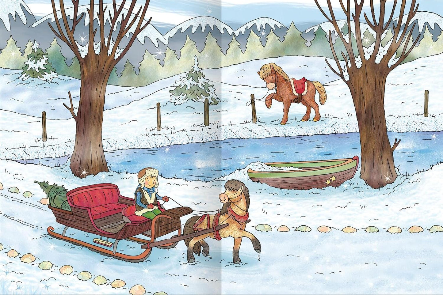 Ars Edition WOW! Das Metallic-Stickerbuch - Winterzeit