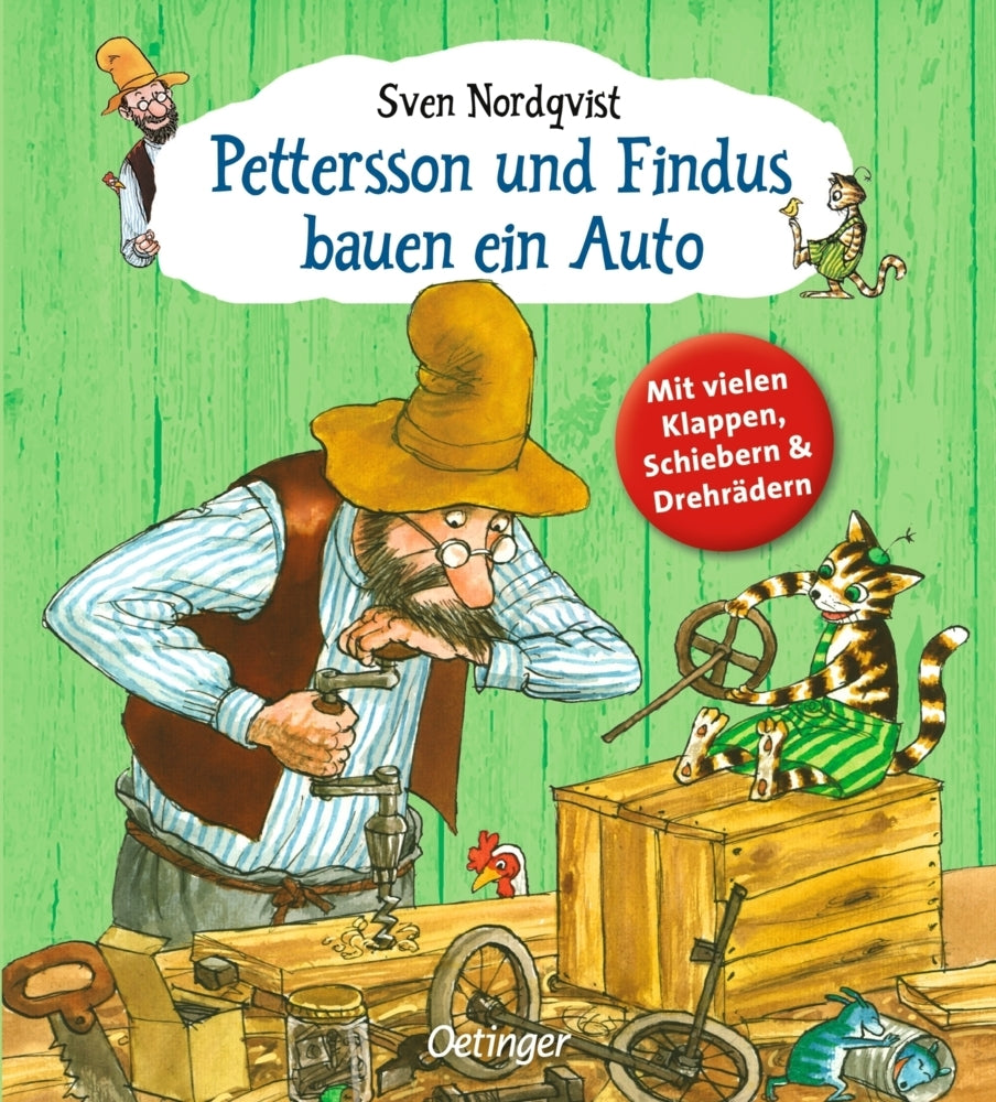Pettersson und Findus bauen ein Auto (Sven Nordqvist)