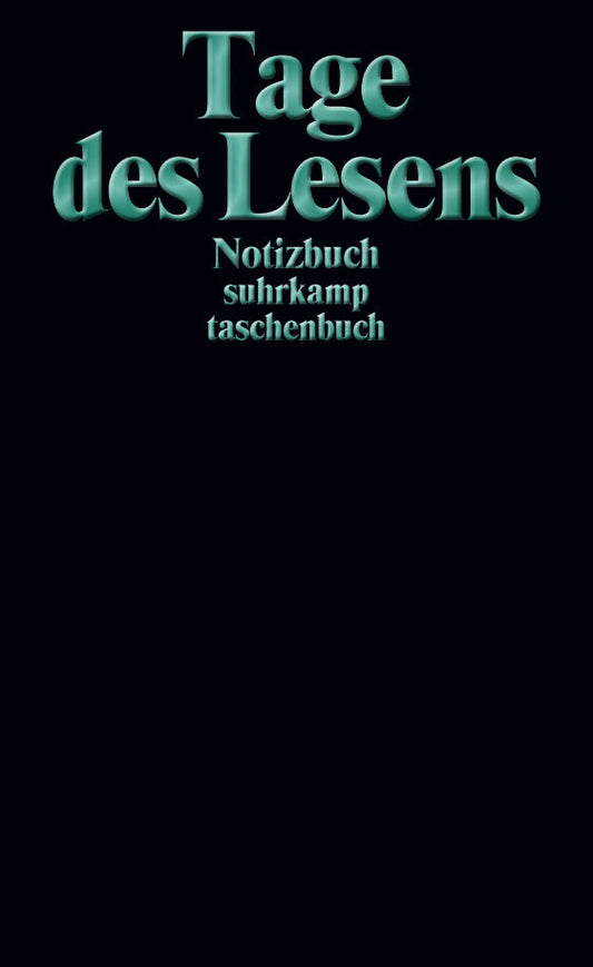 Notizbuch »Tage des Lesens« (Suhrkamp Verlag)