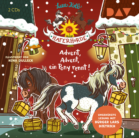 Die Haferhorde - Advent, Advent, ein Pony rennt!, 2 Audio-CD (Suza Kolb)