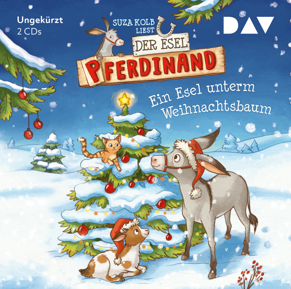 Der Esel Pferdinand - Ein Esel unterm Weihnachtsbaum, 2 Audio-CD (Suza Kolb)