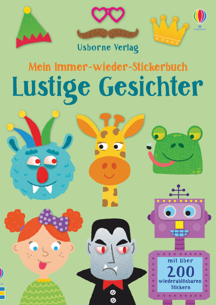 Mein Immer-wieder-Stickerbuch: Lustige Gesichter (Sam Smith)