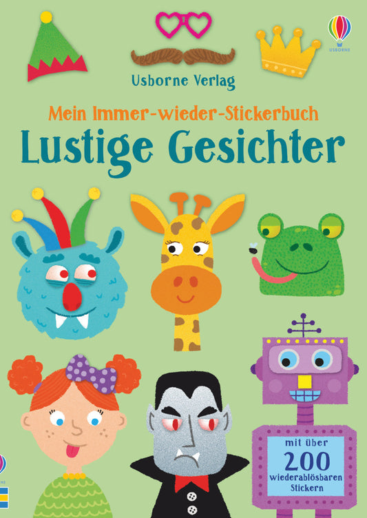 Mein Immer-wieder-Stickerbuch: Lustige Gesichter (Sam Smith)