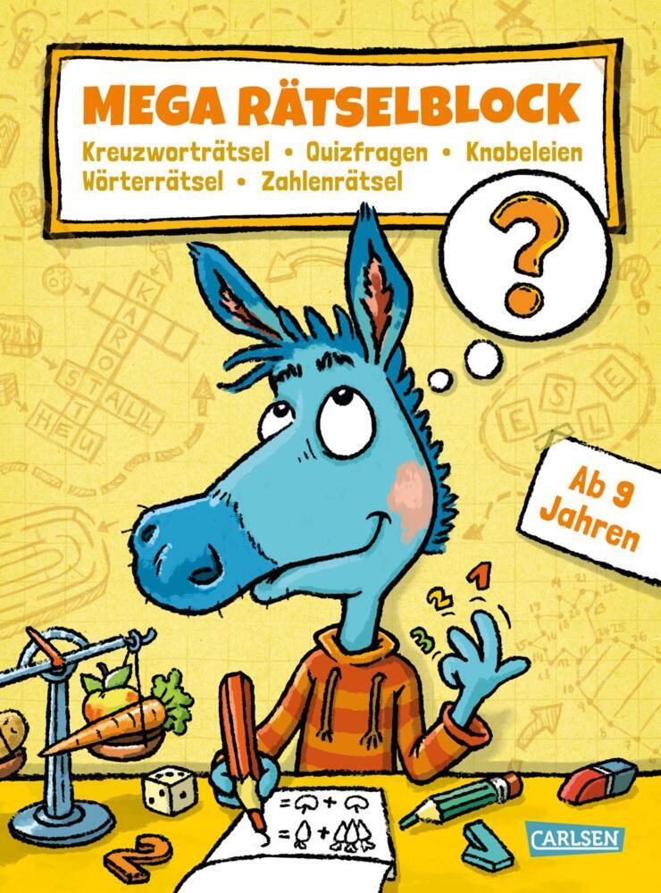 Mega Rätselblock - Kreuzworträtsel, Quizfragen, Knobeleien, Wörterrätsel, Zahlenrätsel (Lucia Fischer)