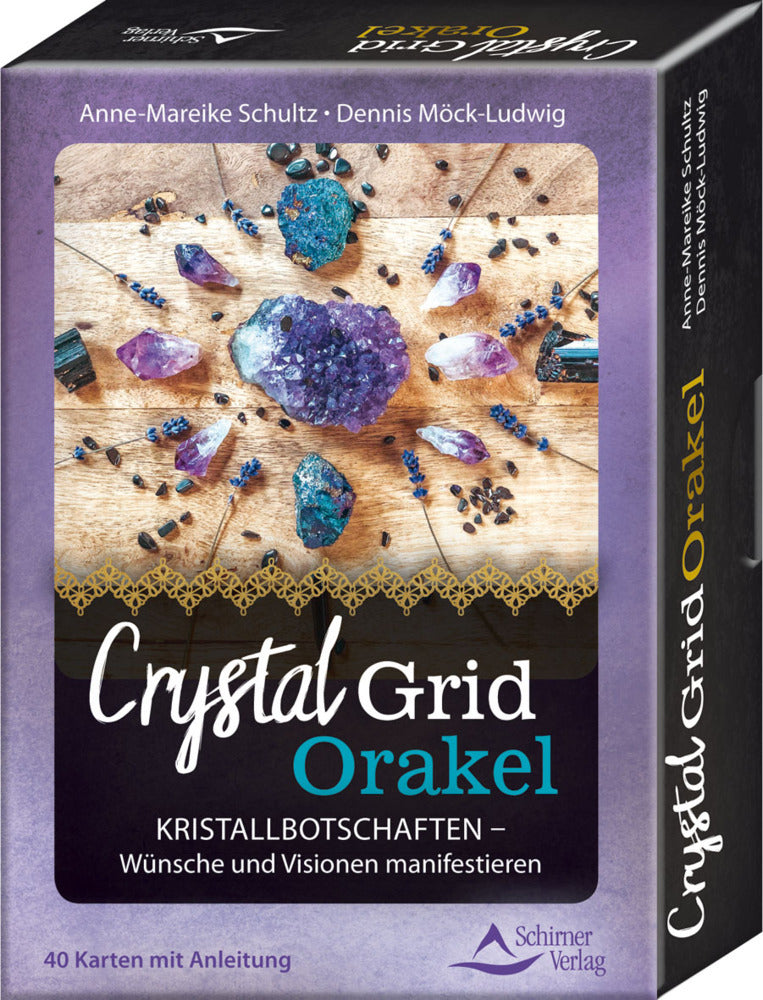 Crystal Grid Orakel, 40 Karten mit Anleitung (Anne-Mareike Schultz)
