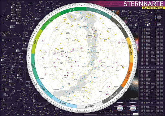 STERNKARTE des Nordhimmels (Schulze Media Gmbh)