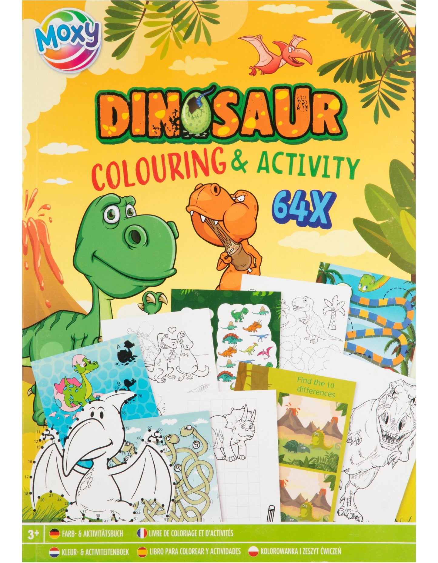 Grafix Mal- und Beschäftigungsbuch Dino, 64 Seiten.